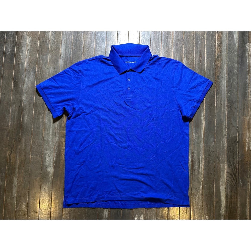 Port Authority Royal Blue Short Sleeve Pique Knit Polo Shirt